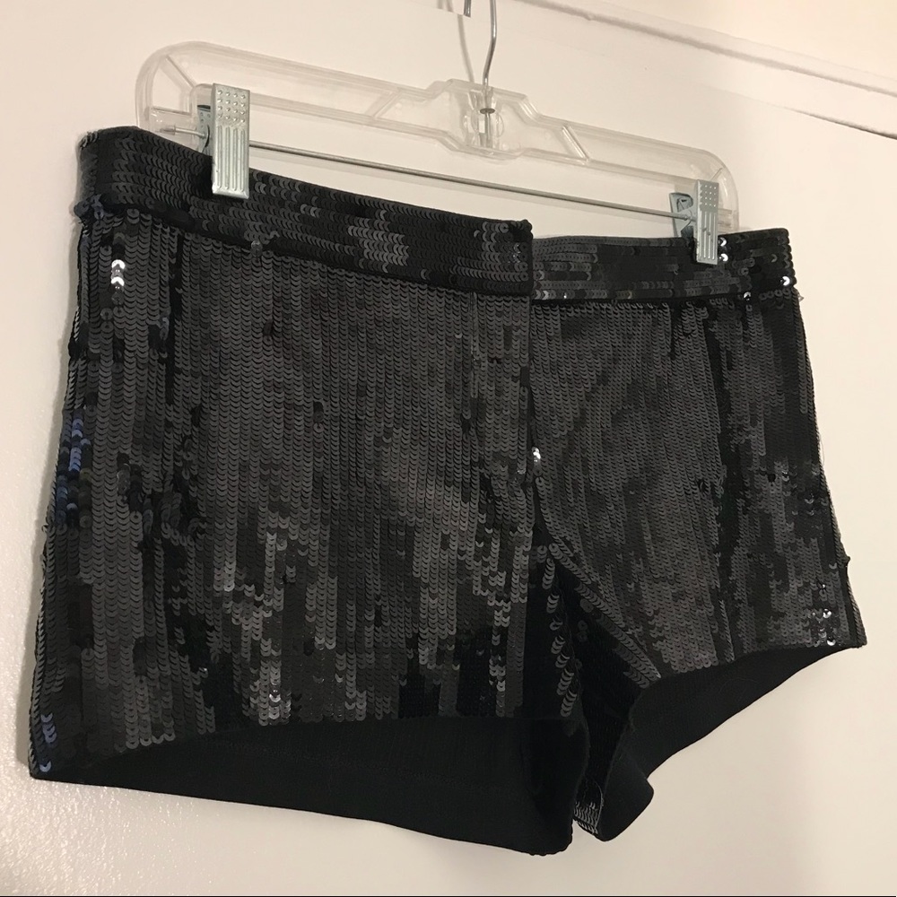 Express Sequin Mini Shorts